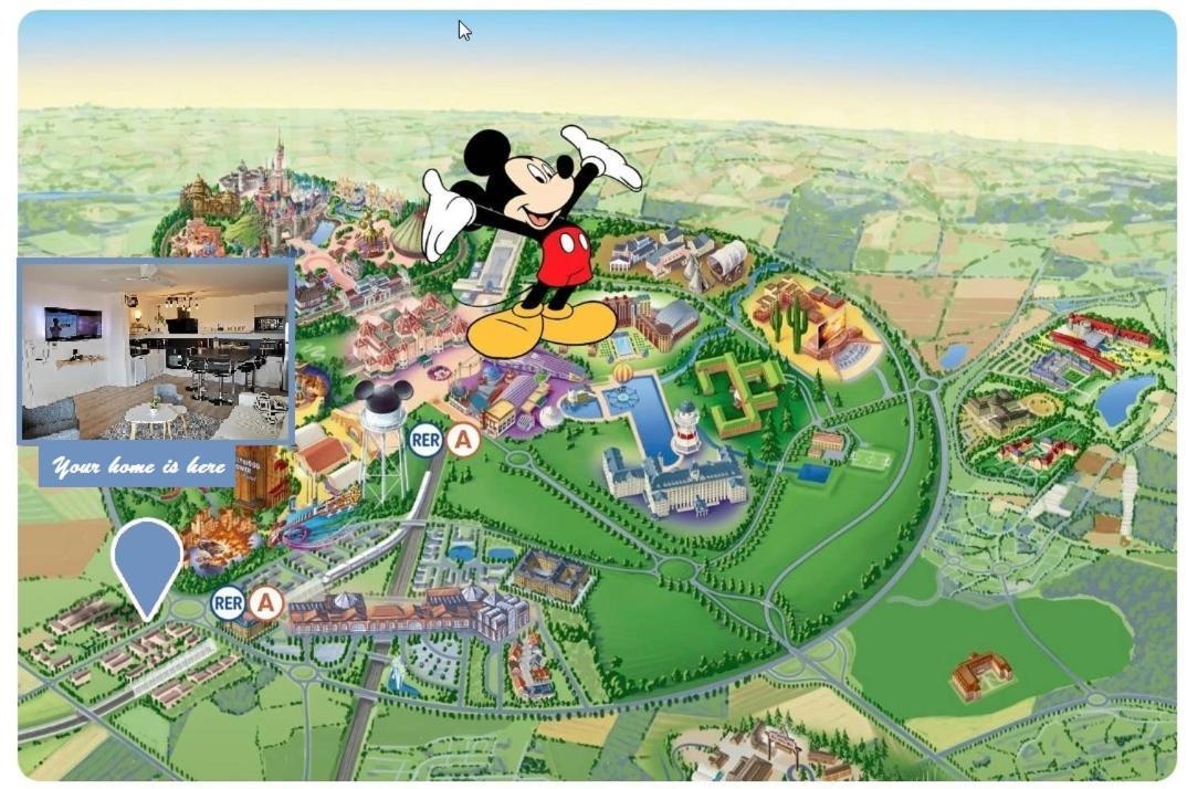 Myhomezen Montevrain Disneyland Val D'Europe - 3D Playstation 4 Dış mekan fotoğraf